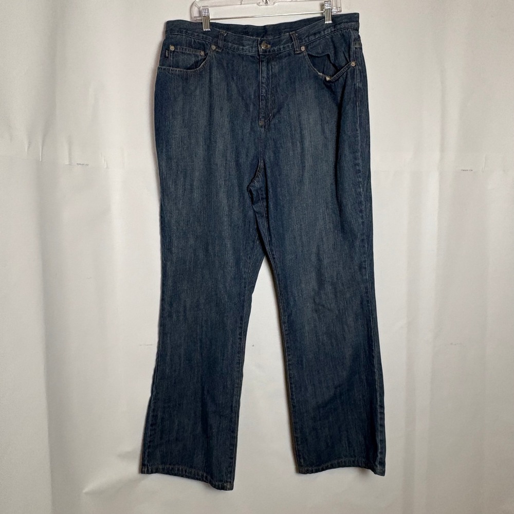 Lauren Ralph Lauren Jeans Co Womens 16W Dark Wash High Rise Straight Leg Denim